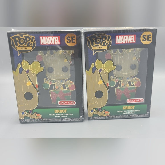 2 Funko Pop Pin Target Exclusive Marvel Groot Brand New✅️ - Picture 1 of 7
